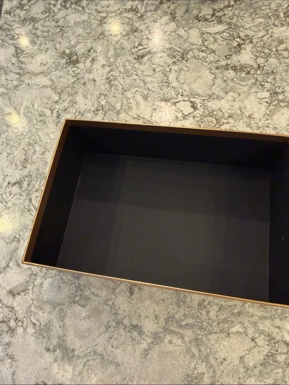 Saint Laurent Metallic Gold Luxury Storage Box